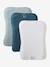 Set of 3 Changing Mattress Covers grey blue - vertbaudet enfant 