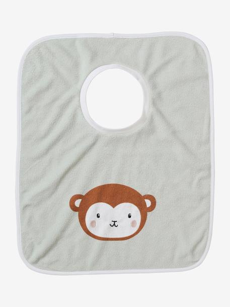 Lot de 3 bavoirs animaux à enfiler écru - vertbaudet enfant 