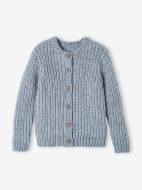 Fille-Gilet fille loose maille mousseuse 