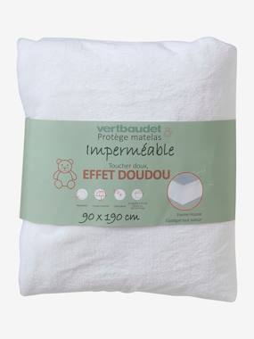 Waterproof Mattress Protector in Soft Touch Microfibre  - vertbaudet enfant