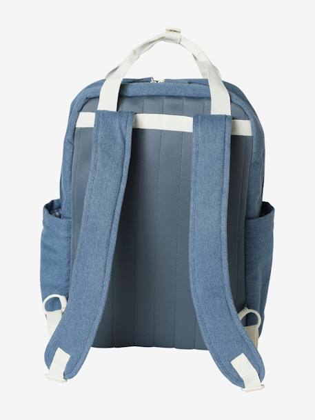 Nappy-Changing Backpack, Vertbaudet bleached denim+Grey - vertbaudet enfant 