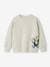 Sports Sweatshirt with Mascot Motif on the Front & Back for Boys marl white - vertbaudet enfant 