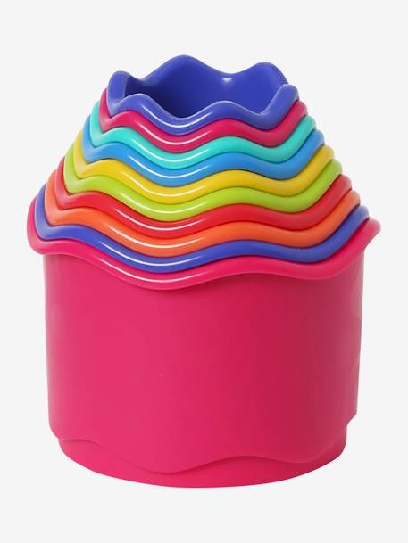 Stackable Plastic Cups Multi - vertbaudet enfant 