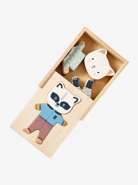 Boite des animaux à habiller en bois FSC® bois - vertbaudet enfant 