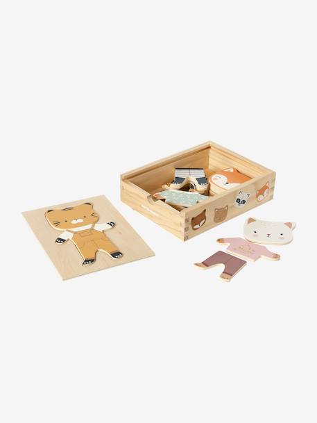 Box of Animals to Dress Up in FSC® Wood wood - vertbaudet enfant 