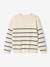 Pull fille marinière fantaisie marine+rayé marine - vertbaudet enfant 