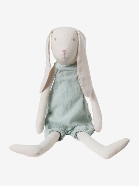Linen Cuddly Toy, My Friend Mr Rabbit green - vertbaudet enfant 
