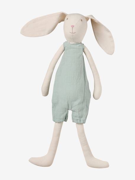 Linen Cuddly Toy, My Friend Mr Rabbit green - vertbaudet enfant 