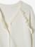 Gilet fille à volants cérémonie beige doré+écru+rose pâle+vert - vertbaudet enfant 