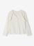 Gilet fille à volants cérémonie beige doré+écru+rose pâle+vert - vertbaudet enfant 