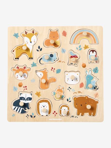 Forest Friends Peg Puzzle in FSC®100% Wood orange - vertbaudet enfant 