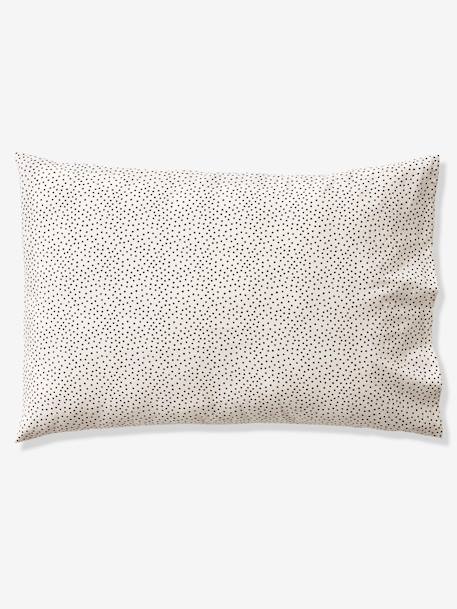 Parure housse de couette enfant et taie d'oreiller avec coton recyclé PRINCESSE POESIE blanc imprimé - vertbaudet enfant 