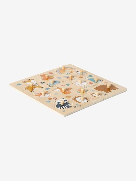 Forest Friends Peg Puzzle in FSC®100% Wood orange - vertbaudet enfant 