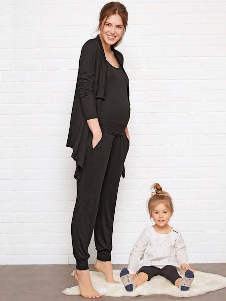 Maternity & Nursing Loungewear 3-Piece Kit Black - vertbaudet enfant 