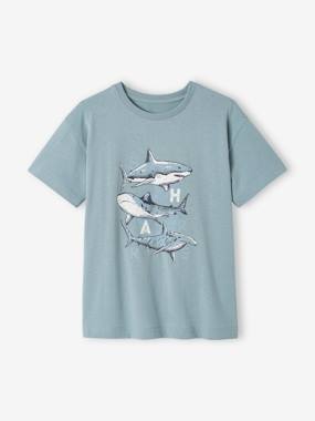 -T-Shirt with Animal Motif for Boys