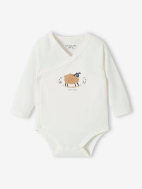 Lot de 5 bodies ouverture naissance bébé en coton biologique  - vertbaudet enfant