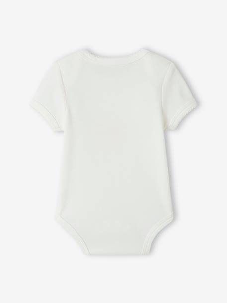 Set of 3 Progressive Bodysuits in Organic Cotton, for Babies rosy apricot - vertbaudet enfant 