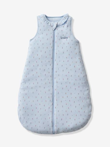 Sleeveless Baby Sleeping Bag with Central Opening, Giverny lavender - vertbaudet enfant 