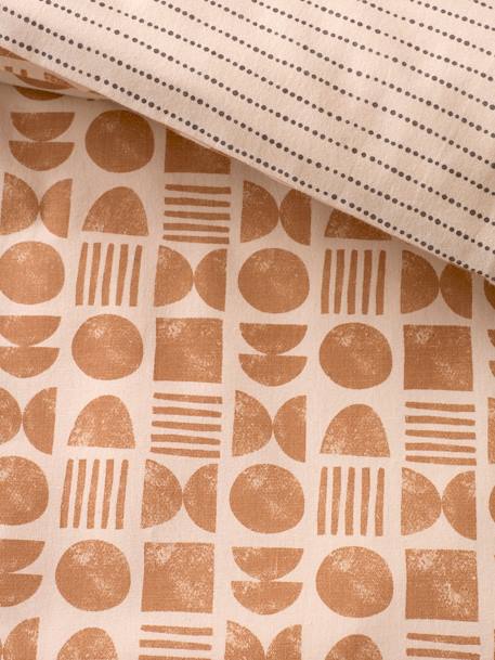 Housse de couette bébé ETHNIC beige imprimé - vertbaudet enfant 
