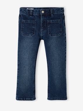 7/8 Flared Jeans for Girls  - vertbaudet enfant