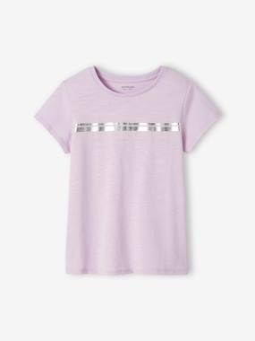 Sports T-Shirt with Iridescent Stripes for Girls  - vertbaudet enfant