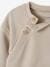Sweatshirt in Fancy Knit with Opening on the Front for Newborn Babies clay beige - vertbaudet enfant 
