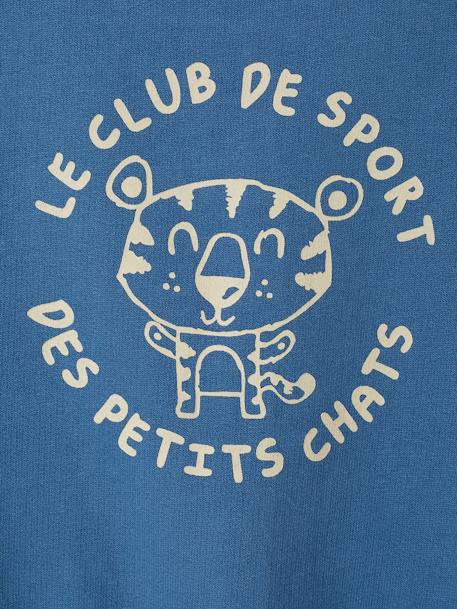 Basics Sweatshirt in Fleece for Babies blue+mint green - vertbaudet enfant 