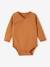 Lot de 5 bodies ouverture naissance bébé en coton biologique taupe - vertbaudet enfant 