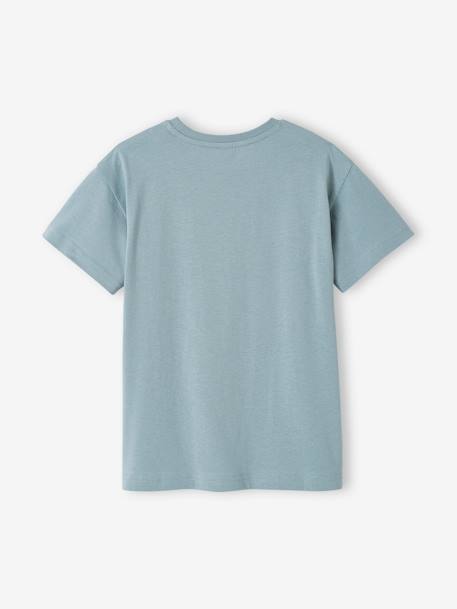 T-shirt motif animalier garçon anthracite+bleu grisé+écru - vertbaudet enfant 