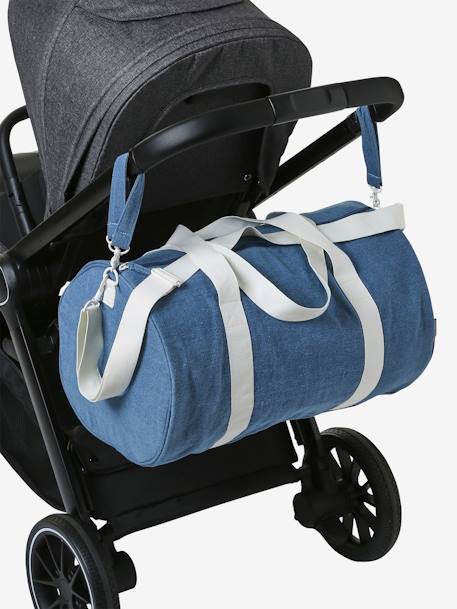 Denim Changing Bag, Baby Roll bleached denim - vertbaudet enfant 