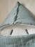 Summer Special Baby Nest in Cotton Gauze grey blue+rose - vertbaudet enfant 