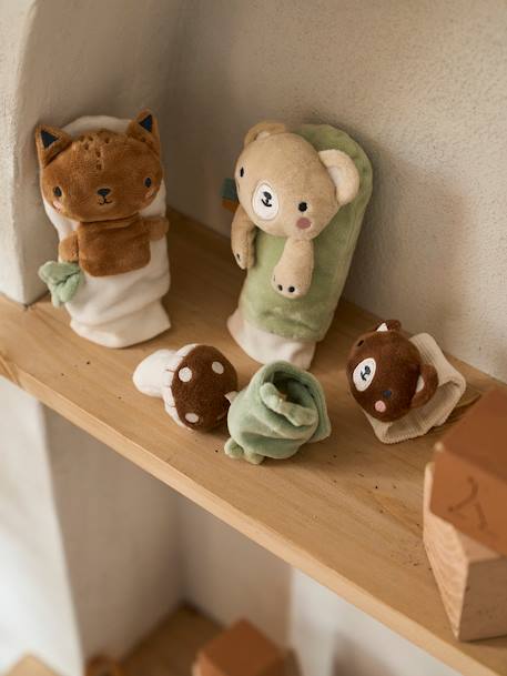 Hands & Feet Rattle, Green Forest brown - vertbaudet enfant 