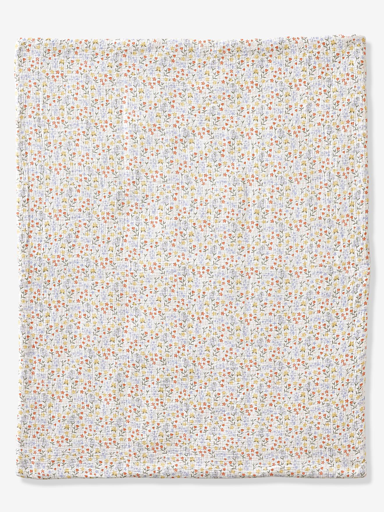 Couverture De Parc Bébé Vertbaudet Thème Hérisson - Taille 75x100 Cm - Face Jersey Motifs, Face Gaze Coton Uni - Matelassée, Lavable 60° - 11