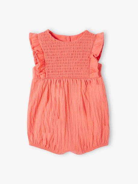 Sleeveless Jumpsuit for Babies Grey+rose - vertbaudet enfant 