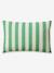 Parure housse de couette et taie d'oreiller avec coton recyclé TRANSAT rayé rose+rayé vert - vertbaudet enfant 