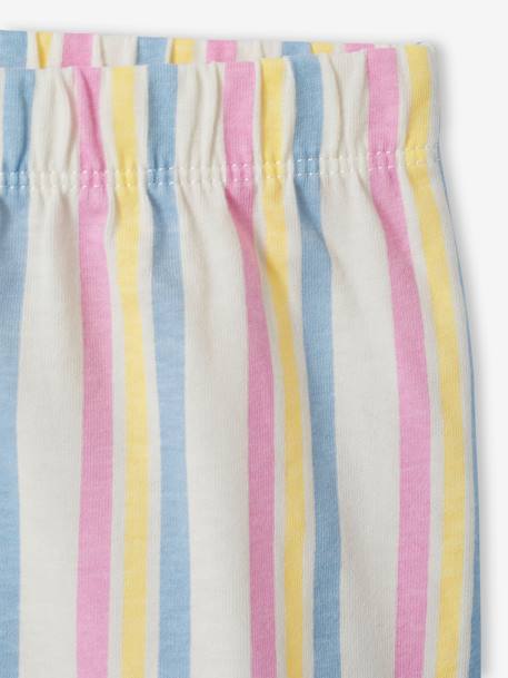 Short Pyjamas for Girls, 'Meilleure Sister' pastel yellow - vertbaudet enfant 