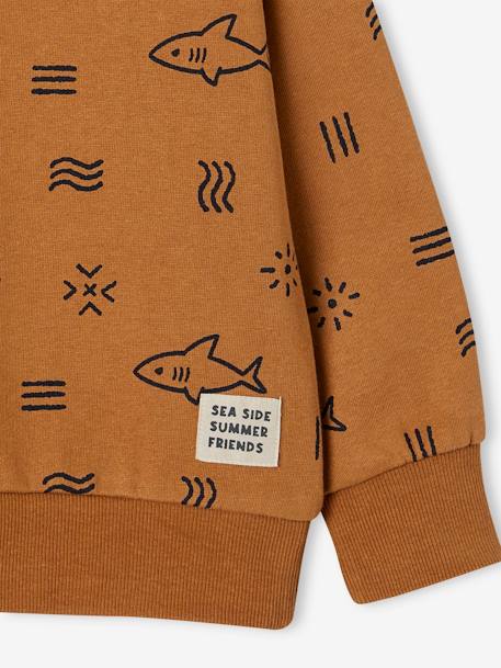 Sharks Sweatshirt for Boys caramel - vertbaudet enfant 