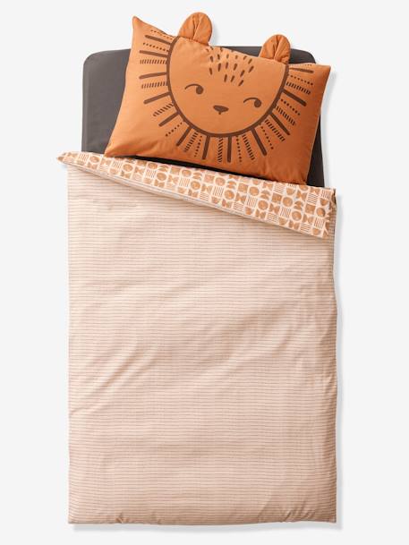 Housse de couette bébé ETHNIC beige imprimé - vertbaudet enfant 