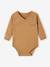 Lot de 5 bodies ouverture naissance bébé en coton biologique taupe - vertbaudet enfant 