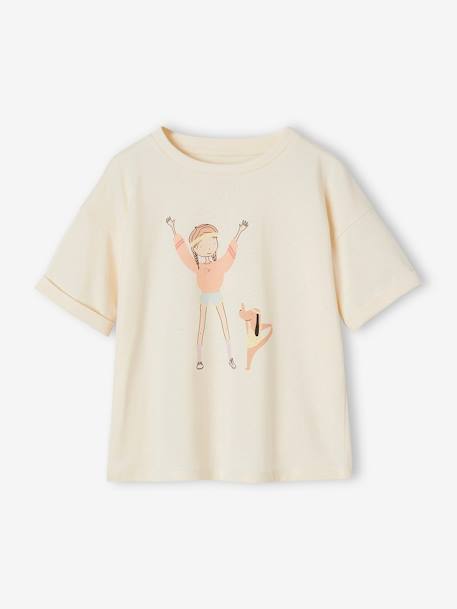 Egeria Sports T-Shirt for Girls ecru - vertbaudet enfant 