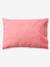 Parure housse de couette et taie d'oreiller avec coton recyclé TRANSAT rayé rose+rayé vert - vertbaudet enfant 