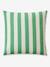 Parure housse de couette et taie d'oreiller avec coton recyclé TRANSAT rayé rose+rayé vert - vertbaudet enfant 
