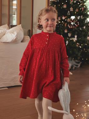 Printed Dress in Cotton Gauze for Girls  - vertbaudet enfant
