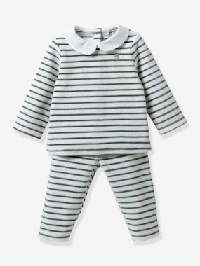 Baby-Pyjamas & Sleepsuits-Nightie with Rose Print for Girls, CYRILLUS