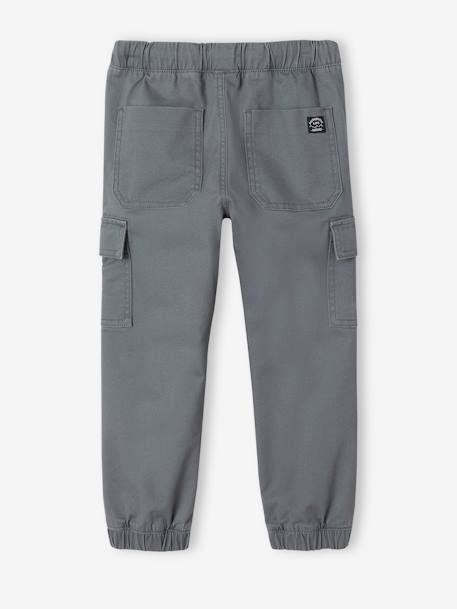 Pantalon garçon battle facile à enfiler bleu glacier+kaki foncé+taupe - vertbaudet enfant 