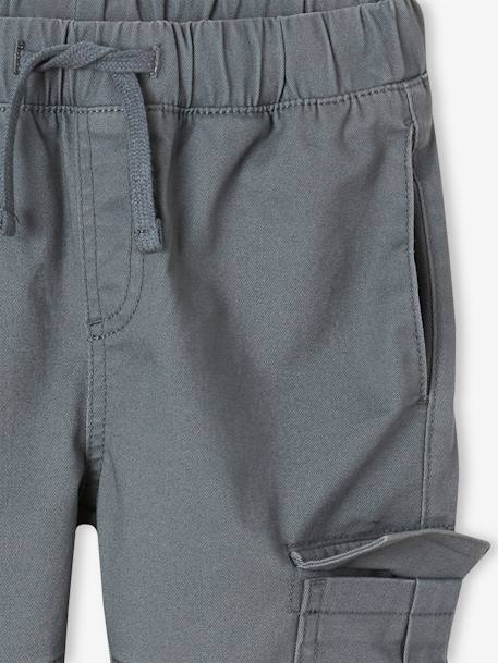 Pantalon garçon battle facile à enfiler bleu glacier+kaki foncé+taupe - vertbaudet enfant 