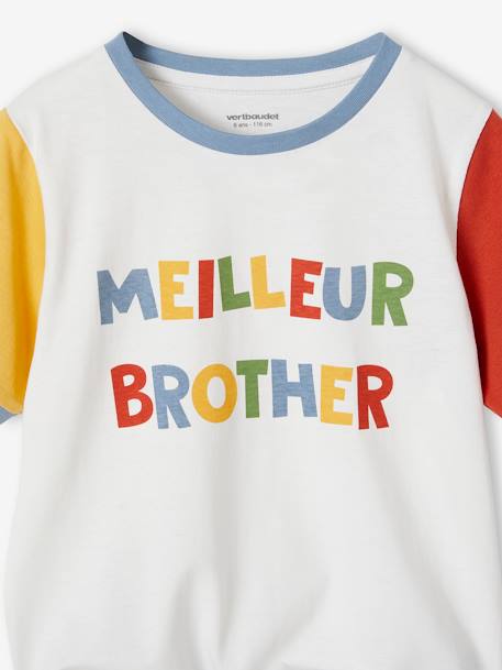 Pyjamas for Boys, 'Meilleur Brother' sky blue - vertbaudet enfant 