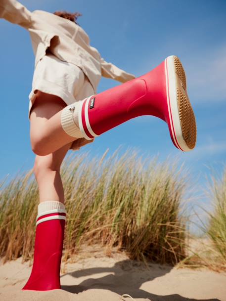 Bottes de pluie enfant Lolly Pop guimauve+rouge - vertbaudet enfant 