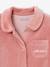 Lot de 2 pyjamas bébé fille en velours vieux rose - vertbaudet enfant 