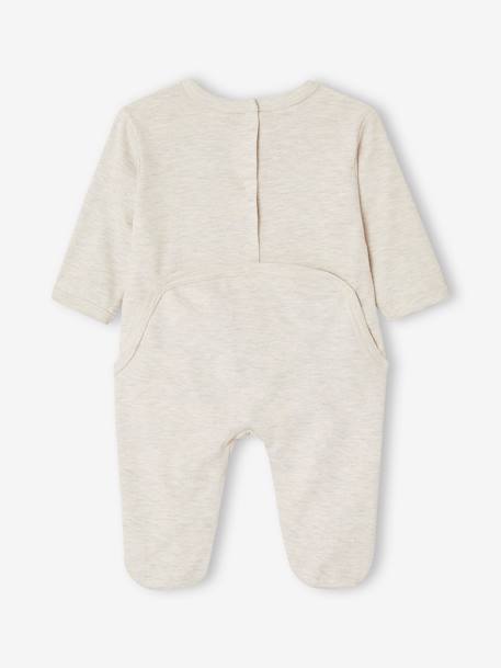 Pack of 2 Sleepsuits in Interlock Fabric for Babies sage green - vertbaudet enfant 